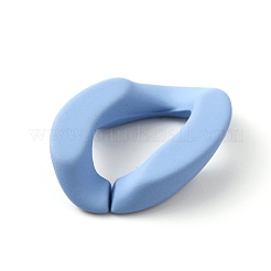 Anello di collegamento in acrilico verniciato a spruzzo&nbsp;OACR-WH0006-16M