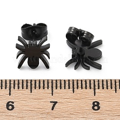 Halloween Spinne 304 Edelstahl Ohrstecker für Frauen&nbsp;X-EJEW-B019-01EB