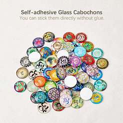 Cabochons en verre&nbsp;GGLA-R040-25mm-03