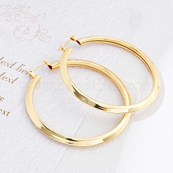 Grandes boucles d'oreilles en laiton pour femmes&nbsp;KK-CBA4112-06G