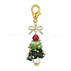 Décorations de pendentif en verre en alliage&nbsp;HJEW-JM04107-03