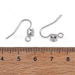Accessoires de boucles d'oreilles en laiton Shegrace pavés de zircone cubique&nbsp;XGRQ4S784-741P
