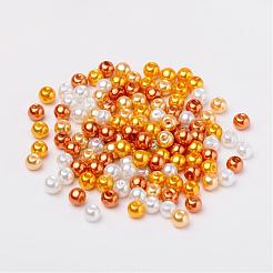 Pearlized Glas Karamel-Mix Perlen&nbsp;HY-X006-6mm-02
