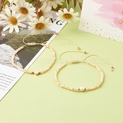 Ensembles de bracelets de perles tressées en fil de nylon&nbsp;BJEW-JB06456