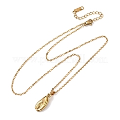 Halsketten mit Anhänger aus Edelstahl 304 für Damen und Herren&nbsp;NJEW-K308-03A-G