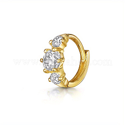 Semplici orecchini in argento con pietre di zirconia per la moda di tutti i giorni.&nbsp;IB1407-1