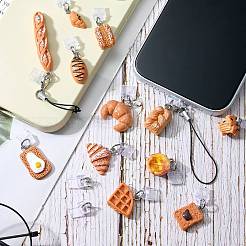 16 bouchon anti-poussière en plastique pour téléphone portable et sangles pour téléphone portable&nbsp;HJEW-SW00298