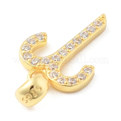 925 pendentifs en argent sterling avec micro pavé de zircone cubique transparent&nbsp;LS-STER-Z012-06G-07