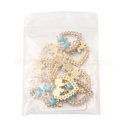 Alliage d'émail avec pendentifs en strass&nbsp;FIND-FZC0005-007KCG-03