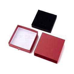 Cofanetto portagioie quadrato con cassetto di carta&nbsp;CON-C011-03A-02