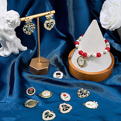 16pcs 8 styles de pendentifs en émail en alliage&nbsp;FIND-SC0023-26