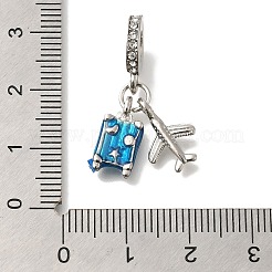 Zahnstangenüberzuglegierungs-Emaille-europäische Anhänger&nbsp;FIND-H005-38P
