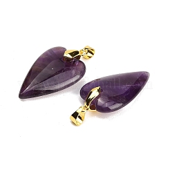Natürlichen Amethyst Edelsteinanhänger&nbsp;G-E570-01G-05