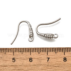Ganchos para pendientes de rhinestone de acero inoxidable 304&nbsp;LS-STAS-D310-01P-01