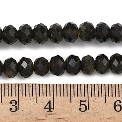 Natürliche goldene Schein Obsidian Perle Stränge&nbsp;G-D344-A12