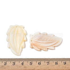 Pendentifs sculptés en coquille d'eau douce naturelle&nbsp;SHEL-K006-54F