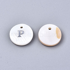 Pendentifs de coquillages d'eau douce naturelle&nbsp;SHEL-Q018-01A-P-P