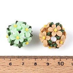 Handgefertigte Strassperlen aus Polymerclay mit Harz&nbsp;RESI-T060-24M