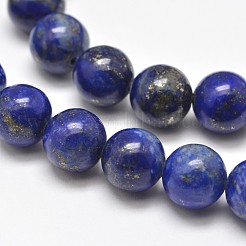 Natürliche Lapislazuli runde Perle Stränge&nbsp;G-E262-01-12mm