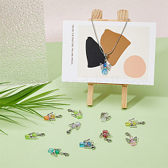 4 ensemble de pendentifs en acrylique transparents écologiques&nbsp;FIND-FH0006-13