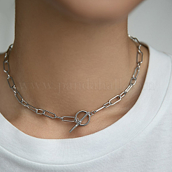 Collana a catena geometrica in argento s925&nbsp;XQ5662