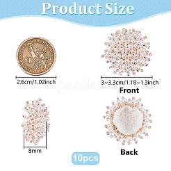 10 perla di plastica imitazione perla semicircolare&nbsp;DIY-FG0010-45