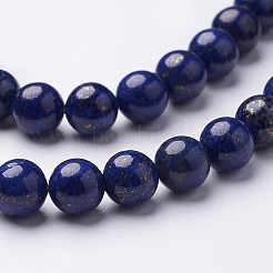 Gefärbte Lapislazuli-Perlen der Güteklasse A aus natürlichem Material.&nbsp;X1-GSR8mmC123