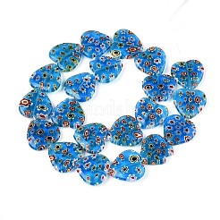 Fili di perline di vetro millefiori fatto a mano&nbsp;LAMP-T021-29C