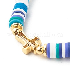 Polymer-Ton-Heishi-Perlen-Stretch-Armband für Frauen&nbsp;BJEW-JB07207-01