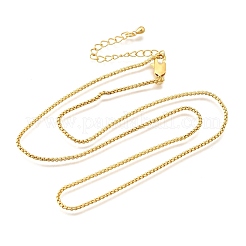 Colliers à chaîne en laiton de 1 mm&nbsp;NJEW-C086-01G