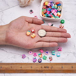 330pcs 11 Art handgemachte Polymer-Ton-Perlen&nbsp;CLAY-FW0001-01