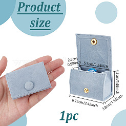 Ringaufbewahrungsboxen aus Samt in Beutelform mit Druckknopf&nbsp;TP-WH0015-13C