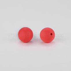 Cuentas focales redondas de silicona&nbsp;LS-SI-JX0046A-45