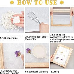 3 Stück 3 Stile Holzpapierherstellung&nbsp;DIY-FH0004-03