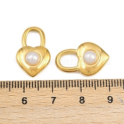 Anhänger aus 304 Edelstahl und ABS-Kunststoff mit Kunstperlen&nbsp;STAS-Z166-13G