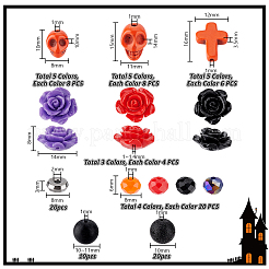 Kits de perles à faire soi-même sur le thème d'Halloween&nbsp;DIY-PH0030-27