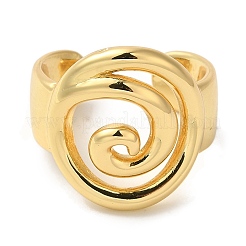 Vortex-Rack-Manschettenringe aus Messing für Damen&nbsp;RJEW-G323-02G