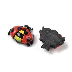 Cabochons décodés en résine opaque thème insecte&nbsp;RESI-M044-02F