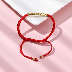 Armbänder aus geflochtenen Perlen aus Polyesterkordel für Damen&nbsp;BJEW-L698-01G-08