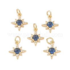 Charms ecologici in ottone con micro pavé di zirconi&nbsp;X-KK-I698-28G