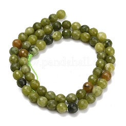 Hebras de cuentas de jade natural sinkiang&nbsp;G-L642-F06-6mm