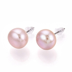 Aretes de perlas naturales&nbsp;PEAR-N020-13A-01