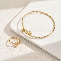 Runde Armreif- und Ringsets aus Edelstahl für Damen&nbsp;XN0505