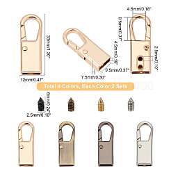 8sets 4 farben zink-legierung hardware tasche schloss zubehör&nbsp;FIND-WR0004-70
