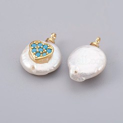 Natürliche kultivierte Süßwasserperlenanhänger&nbsp;PEAR-F008-23G-02