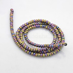Electroplate non magnetici ematite sintetico fili di perline&nbsp;G-J208G-07