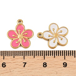 Pendentifs en acier inoxydable 304 émaillés&nbsp;STAS-A135-15B-G