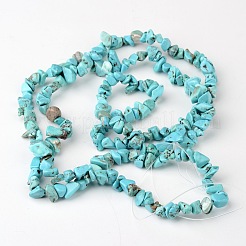 Gefärbt natürliche weiße Jade Chip-Perlen&nbsp;X-G-R192-06