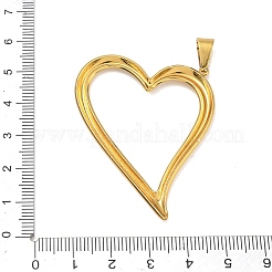 Pendenti cavi in acciaio inossidabile 304&nbsp;STAS-F355-02G