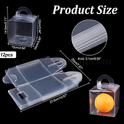 Scatole regalo in plastica trasparente&nbsp;CON-WH0086-046